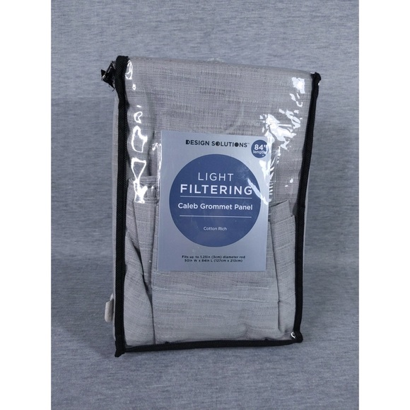 DesignSolutions Caleb GrommetLightFiltering CurtainPanel ( 1 panel only) - Picture 3 of 8